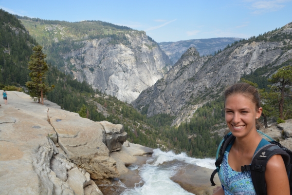 At the top of Nevada Fall